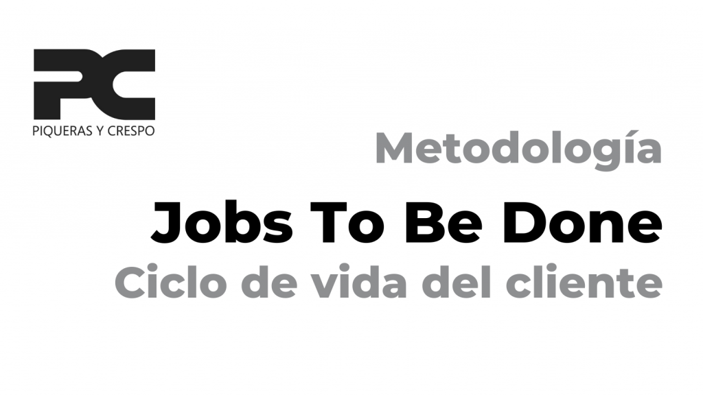 La metodología Jobs To Be Done. Ciclo de vida del cliente
